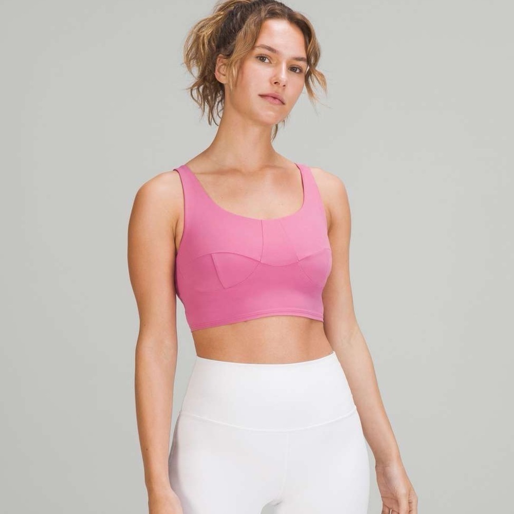 Lululemon Nulu Front-Darting Yoga Bra - Pink Blossom SZ 8